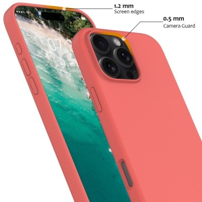 Apple iPhone 16 Pro "Shell" MagSafe kõvast silikoonist TPU roosa ümbris - kaaned | Priedai.lt