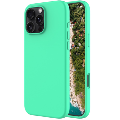 Apple iPhone 16 Pro "Shell" kõva silikoon (TPU) tagakaane roheline ümbris | Priedai.lt