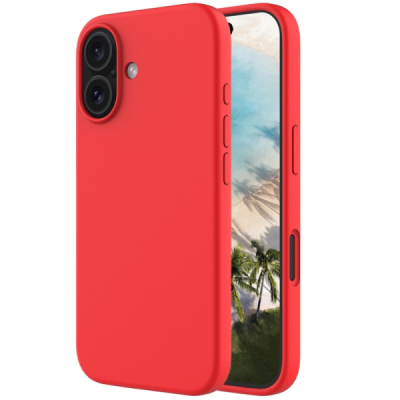 Apple iPhone 16 "Shell" kõva silikoon (TPU) tagakaane punane - ümbris | Priedai.lt