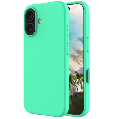 Apple iPhone 16 "Shell" kõva silikoon (TPU) tagakaane roheline ümbris | Priedai.lt