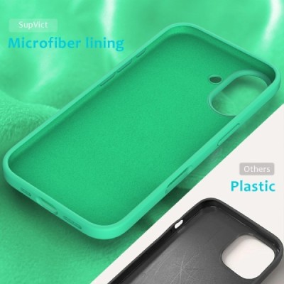 Apple iPhone 16 "Shell" kõva silikoon (TPU) tagakaane roheline ümbris | Priedai.lt