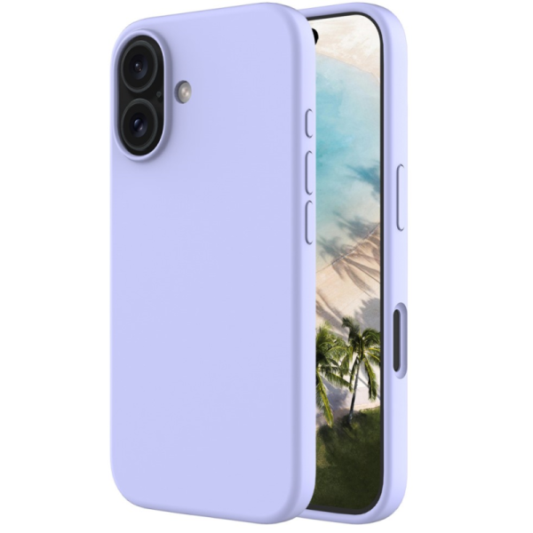 "Shell" kõva silikoon (TPU) ümbris – lilla (iPhone 16)