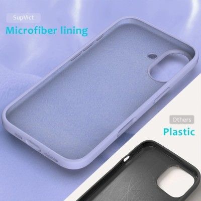 Apple iPhone 16 "Shell" kõva silikoon (TPU) tagakaane lilla ümbris | Priedai.lt