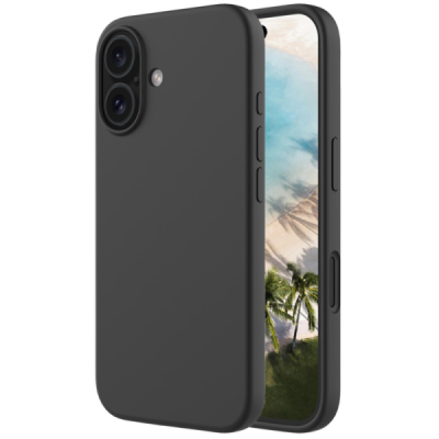 Apple iPhone 16 Plus "Shell" kõva silikoon (TPU) tagakaane must - ümbris | Priedai.lt