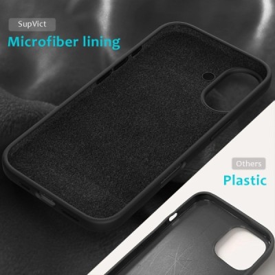 Apple iPhone 16 Plus "Shell" kõva silikoon (TPU) tagakaane must - ümbris | Priedai.lt