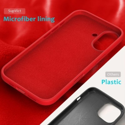 Apple iPhone 16 Plus "Shell" kõva silikoon (TPU) tagakaane punane - ümbris | Priedai.lt