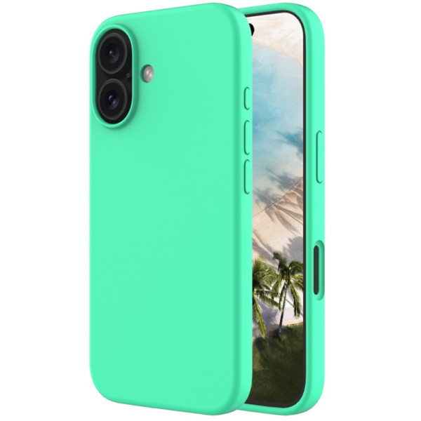 "Shell" kõva silikoon (TPU) ümbris – roheline (iPhone 16 Plus)