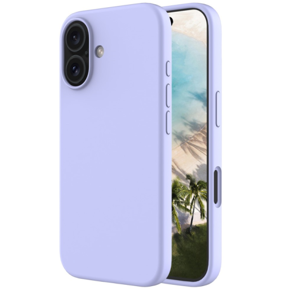 "Shell" kõva silikoon (TPU) ümbris – lilla (iPhone 16 Plus)