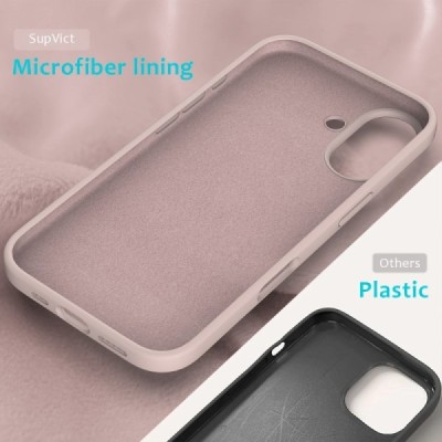 Apple iPhone 16 Plus "Shell" kõva silikoon (TPU) tagakaane roosa ümbris | Priedai.lt