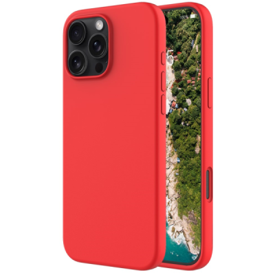 Apple iPhone 16 Pro Max "Shell" kõva silikoon (TPU) tagakaane punane - ümbris | Priedai.lt