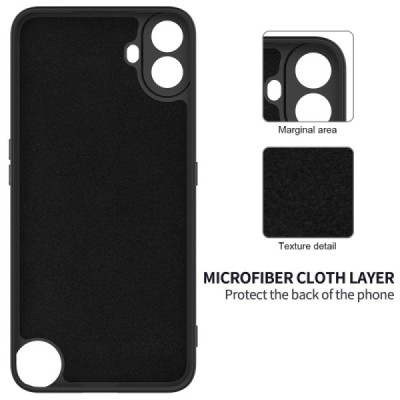 Nothing CMF Phone 1 "Shell" kõva silikoon (TPU) tagakaane must - ümbris | Priedai.lt