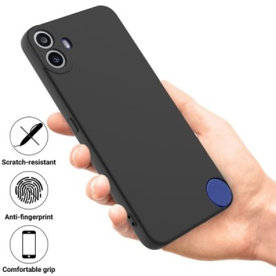 Nothing CMF Phone 1 "Shell" kõva silikoon (TPU) tagakaane must - ümbris | Priedai.lt