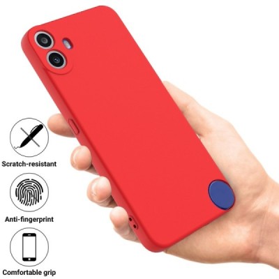 Nothing CMF Phone 1 "Shell" kõva silikoon (TPU) tagakaane punane - ümbris | Priedai.lt