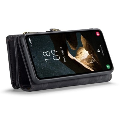 Samsung Galaxy A55 5G (SM-A556) "CaseMe" Retro Solid kaaned eemaldatava rahakotiga - must | Priedai.lt