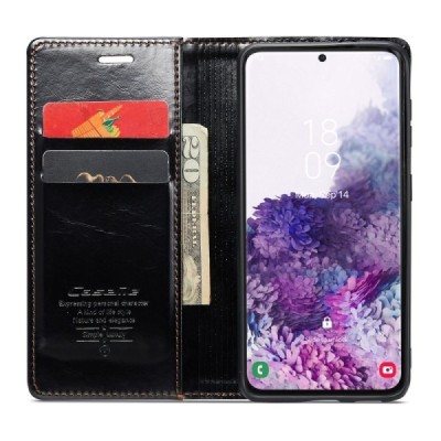 Samsung Galaxy S20 CaseMe Leather tahke nahk kaaned - must | Priedai.lt