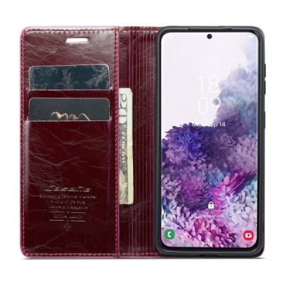 Samsung Galaxy S20 CaseMe Leather tahke nahk kaaned - burgundia | Priedai.lt