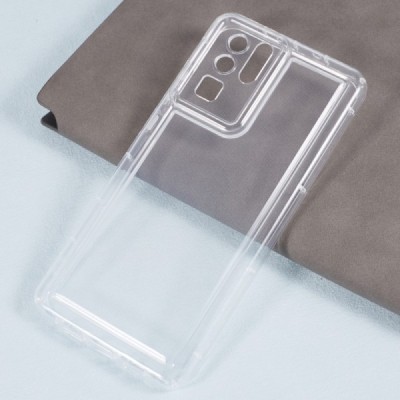 Huawei P30 Pro tugevdatud kaitse kõvast silikoonist (TPU) ümbris - läbipaistev | Priedai.lt