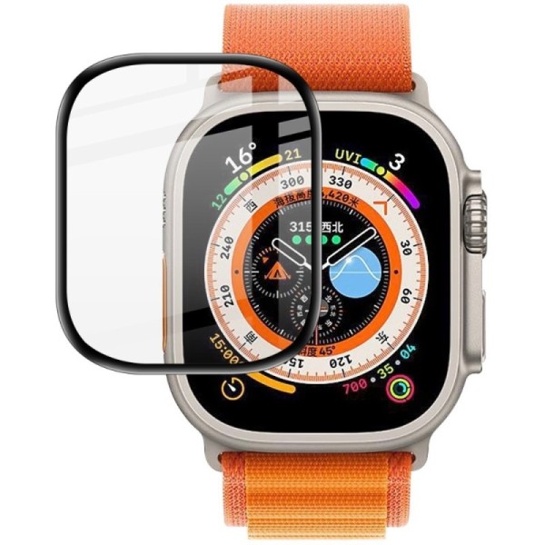 „IMAK“ PMMA kaitsev ekraaniklaas (kile) - must (Apple Watch Ultra / Ultra 2)