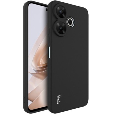 Xiaomi Redmi 13, Poco M6 4G, Redmi Note 13R 5G "IMAK" UC-4 kõvast silikoonist TPU must ümbris - taga | Priedai.lt