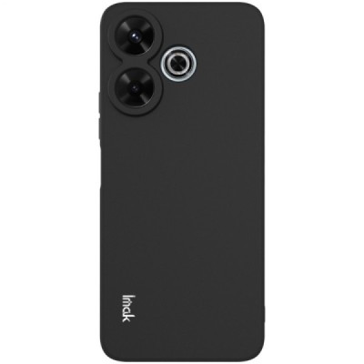 Xiaomi Redmi 13, Poco M6 4G, Redmi Note 13R 5G "IMAK" UC-4 kõvast silikoonist TPU must ümbris - taga | Priedai.lt
