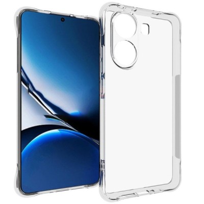 Poco X7 Pro 5G, Redmi Turbo 4 5G tugevdatud kaitse kõvast silikoonist (TPU) ümbris - läbipaistev | Priedai.lt