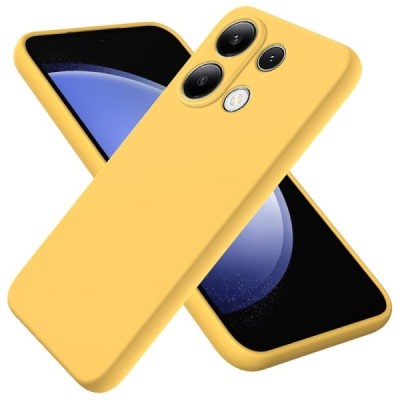 Xiaomi Redmi Note 13 Pro 4G (Poco M6 Pro) "Shell" kõva silikoon (TPU) tagakaane kollane - ümbris | Priedai.lt