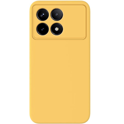 Xiaomi Poco X6 Pro 5G (K70E) "Shell" kõva silikoon (TPU) tagakaane kollane - ümbris | Priedai.lt