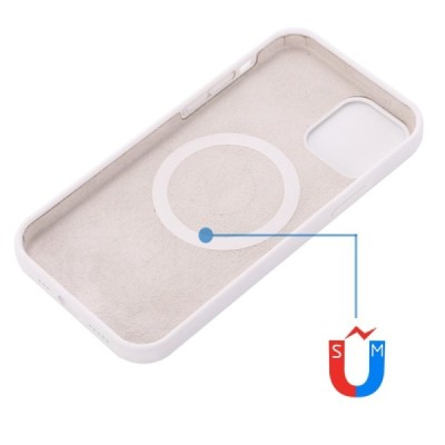 Apple iPhone 14 Pro "Shell" MagSafe kõvast silikoonist TPU valge ümbris - kaaned | Priedai.lt