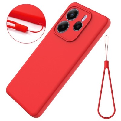 Xiaomi Redmi Note 14 5G "Shell" kõva silikoon (TPU) tagakaane punane - ümbris | Priedai.lt