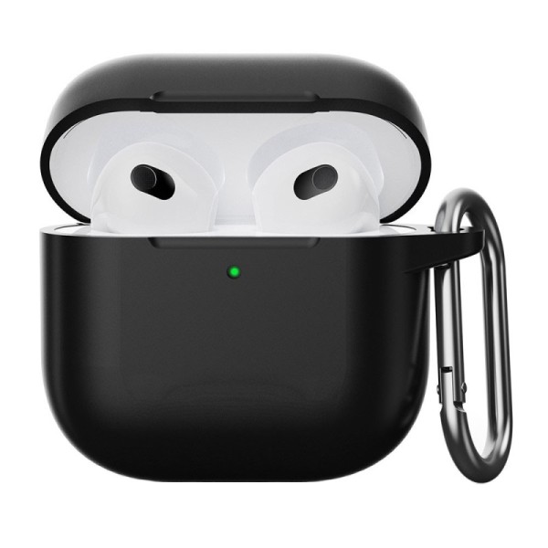 Silikoonist kõrvaklappide ümbris – must (AirPods 4)