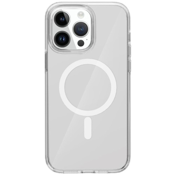 "Tubi" MagSafe kõva silikoonist (TPU) ümbris - läbipaistev (iPhone 12 Pro Max)