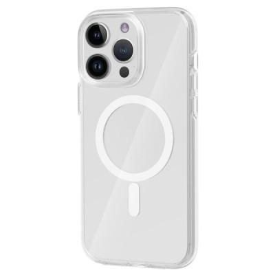 "Tubi" MagSafe kõva silikoonist (TPU) Apple iPhone 12 Pro Max läbipaistev ümbris | Priedai.lt