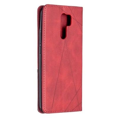 Xiaomi Redmi 9 "Binfen" Geometric nahk punane kaaned | Priedai.lt