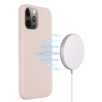 Apple iPhone 15 Pro Max "Shell" MagSafe kõvast silikoonist TPU roosa ümbris - kaaned | Priedai.lt