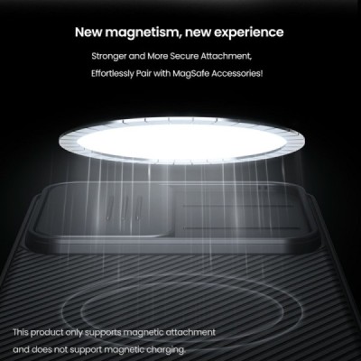 Samsung Galaxy S25 Ultra "Nillkin" CamShield Pro Magnetic must ümbris | Priedai.lt