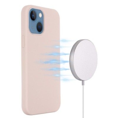 Apple iPhone 15 Plus "Shell" MagSafe kõvast silikoonist TPU roosa ümbris - kaaned | Priedai.lt
