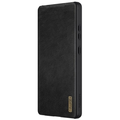 Luksuslik "Nillkin" Qin Pro seeria must nahast klappümbris Samsung Galaxy S25 Ultra | Priedai.lt