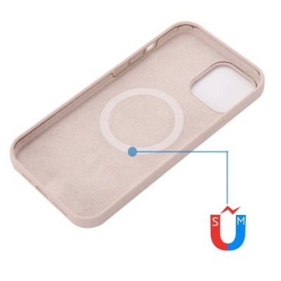 Apple iPhone 13 mini "Shell" MagSafe kõvast silikoonist TPU roosa ümbris - kaaned | Priedai.lt