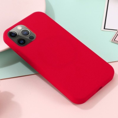 Apple iPhone 13 Pro "Shell" MagSafe kõvast silikoonist TPU roosa punane - kaaned | Priedai.lt