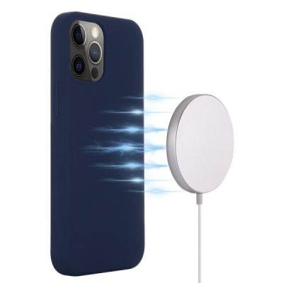 Apple iPhone 13 Pro Max "Shell" MagSafe kõvast silikoonist TPU tumesinine ümbris - kaaned | Priedai.lt