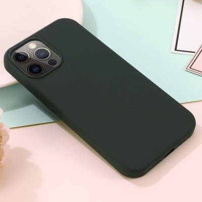 Apple iPhone 13 Pro Max "Shell" MagSafe kõvast silikoonist TPU tumeroheline ümbris - kaaned | Priedai.lt