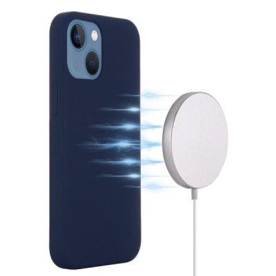 Apple iPhone 14 "Shell" MagSafe kõvast silikoonist TPU tumesinine ümbris - kaaned | Priedai.lt