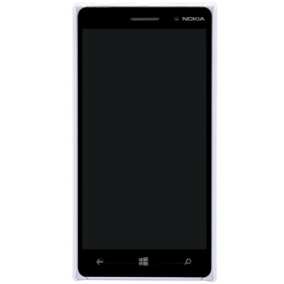 Nillkin Frosted Shield Nokia Lumia 830 baltas plastikinis dėklas + apsauginė ekrano plėvelė / Priedai.lt