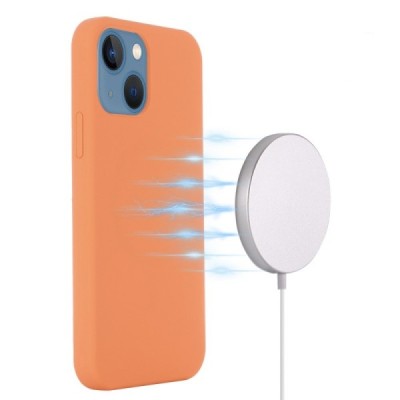 Apple iPhone 13 "Shell" MagSafe kõvast silikoonist TPU oranž ümbris - kaaned | Priedai.lt