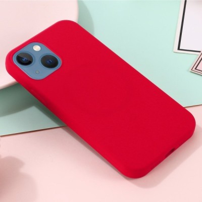 Apple iPhone 13 "Shell" MagSafe kõvast silikoonist TPU roosa punane - kaaned | Priedai.lt