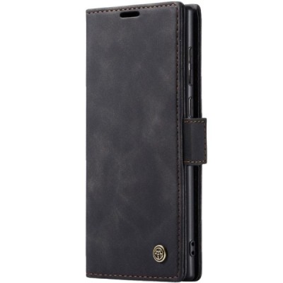 Samsung Galaxy S25 Ultra CaseMe Retro tahke nahk kaaned - must | Priedai.lt