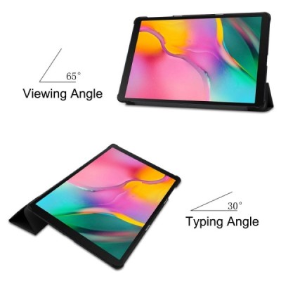 Samsung Galaxy Tab A 10.1 (2019) (T510, T515) pöörake nahk must kaaned | Priedai.lt
