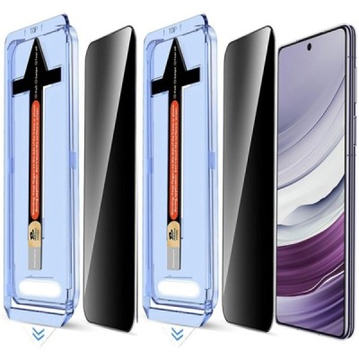 Samsung Galaxy S25+ (S24+) "Leyong" Tempered Glass privaatsusega täiustatud kaitse must täiskattega kaitseklaas | Priedai.lt