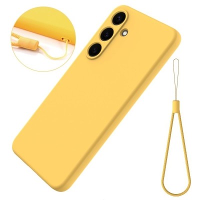Samsung Galaxy S25+ "Shell" kõva silikoon (TPU) tagakaane kollane - ümbris | Priedai.lt