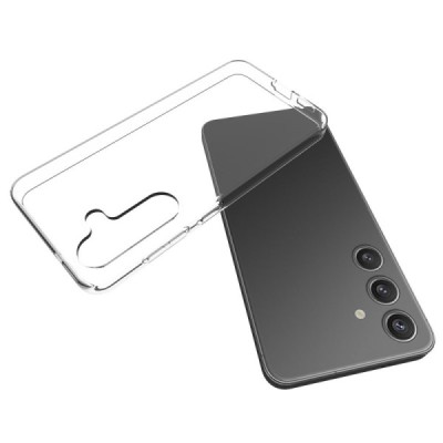 Samsung Galaxy S25 kõva silikoon (TPU) tagakaane läbipaistev - ümbris | Priedai.lt